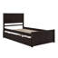 Lit plateforme avec lit gigogne-483959062