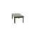 Dark Gray Rubberwood & MDF 3-Piece Coffee Table Set with Rectangular Coffee Table and Two End Tables