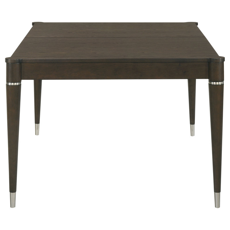 Ash Brown Extension Leaf Dining Table