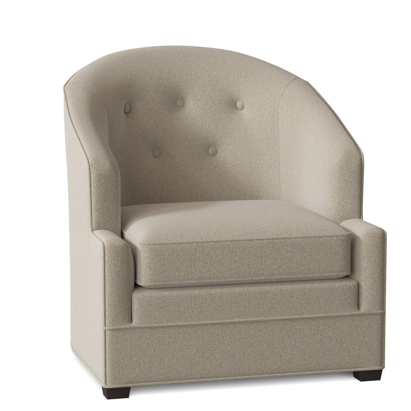 Fauteuil capitonné l 29 po Bryson, 7608 Crème