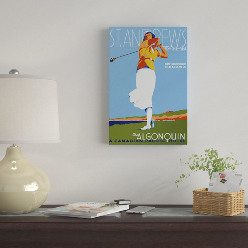 «St. "Andrews", impression sur toile, H 18 po x l 12 po x P 1,5 po, Toile tendue, Pas de tapis