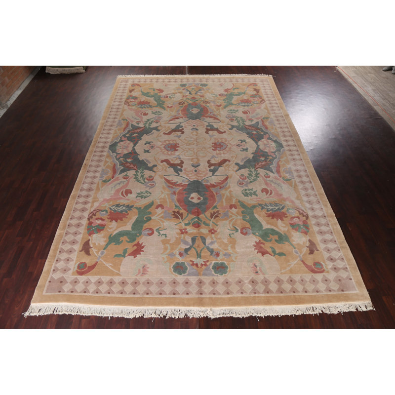 Tapis népalais en laine noué à la main 12 x 18