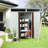 6Ft X 5Ft White Outdoor Metal Storage Shed - Galvanized Iron Frame Sturdiness Steel Panels Transparent Endurance Plate For Better Lighting Sliding Doors With Lock Simple Diy Assembly Construction To-123403660-123403659