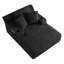 Chaise longue convertible surdimensionnée moderne, support de ressorts ensachés ergonomique, aucun assemblage requis-1526932007