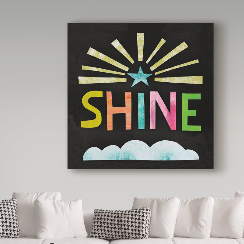 « licorne magic iv on black », art sur toile, H 24 po x l 24 po x P 2 po, Toile tendue