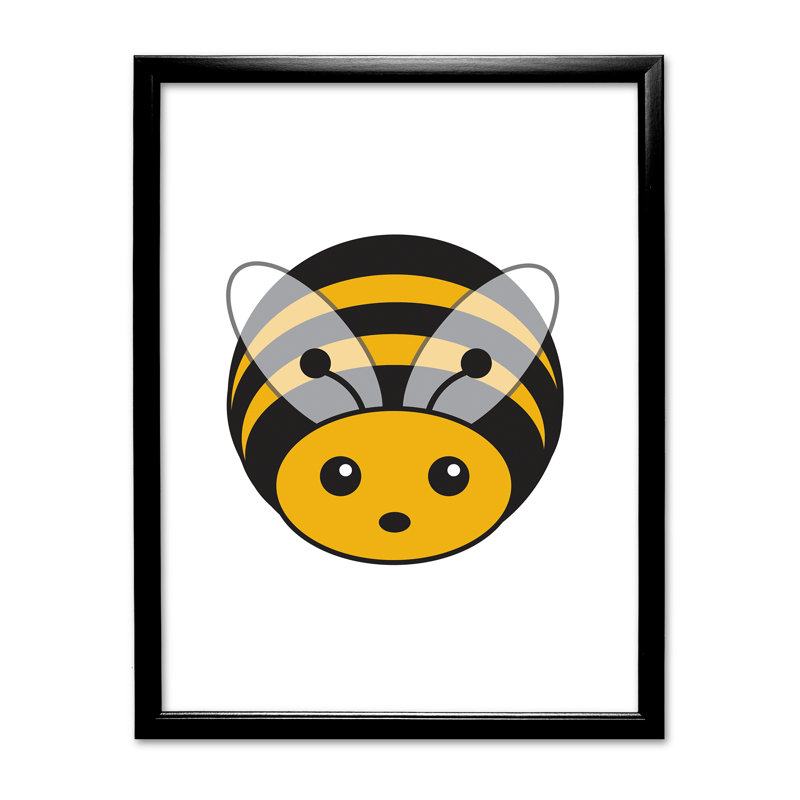 Single Picture Frame Print, Black