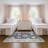 Kugler Traditional Bordered Floral Blue/ Multi Printed Washable Flat Pile Area Rug-1392115177