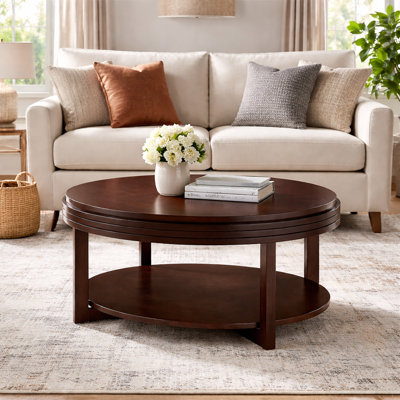 Wilfredo Favorite Finds Solid Wood Oval Apartment Coffee Table
