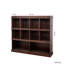 Bibliothèque à 10 tablettes, noyer