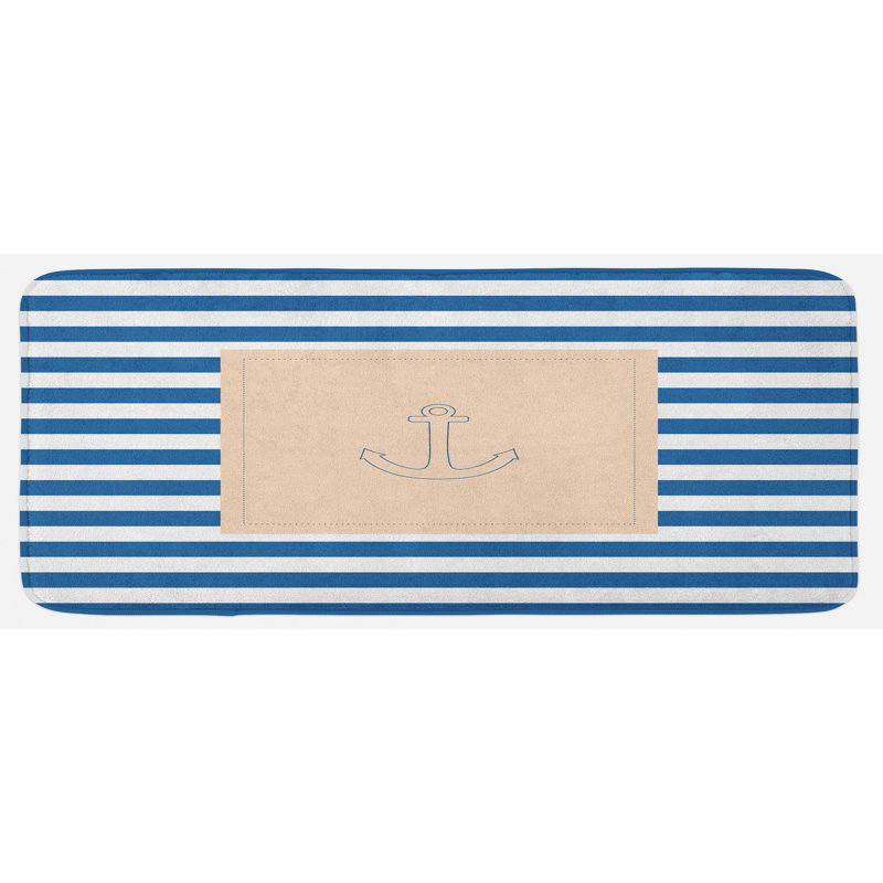 Traditional Solid Colour Polyester Kitchen Mat