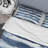 Abstract Classic Blue Waves - Modern Duvet Cover Set - Microfiber Polyester-66390096