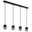 Dayla 4 - Light Matte Black Pendant