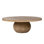 Belize 42" Round Reclaimed Pine Coffe Table, Natural