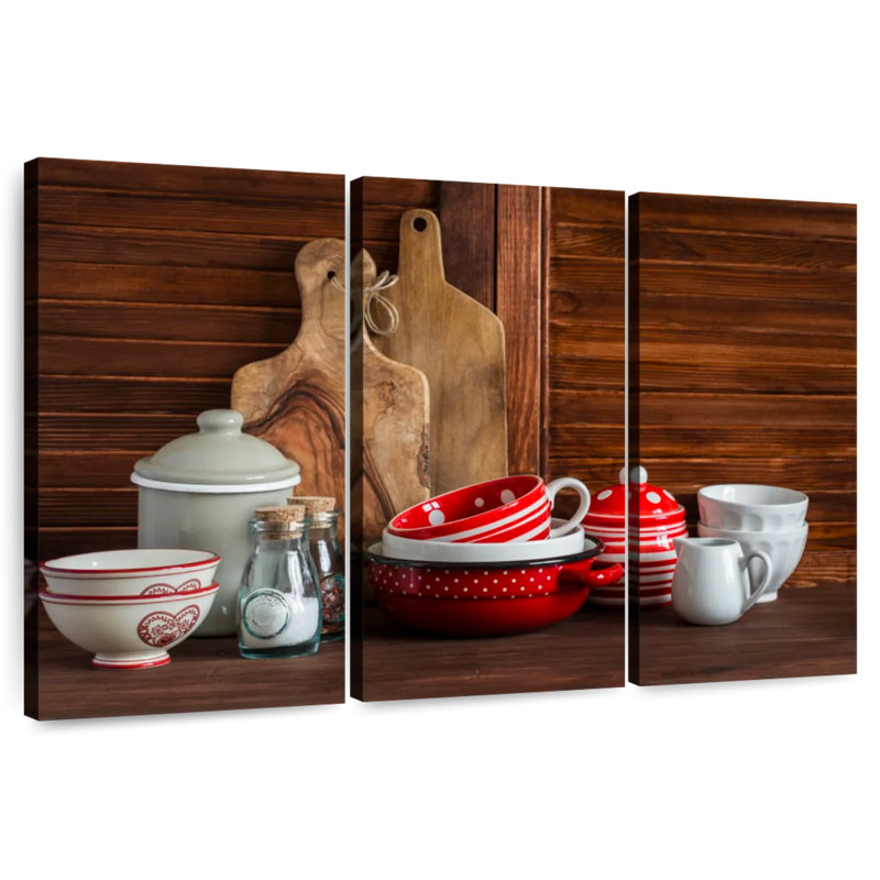 Vaisselle de cuisine rétro Senne, H 24 po x l 38 po