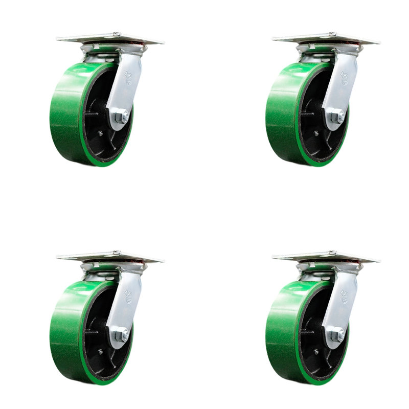 Heavy Duty Casters, Green