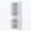 Armoire de rangement autoportante avec 4 portes, 1 tiroir et tablettes réglables