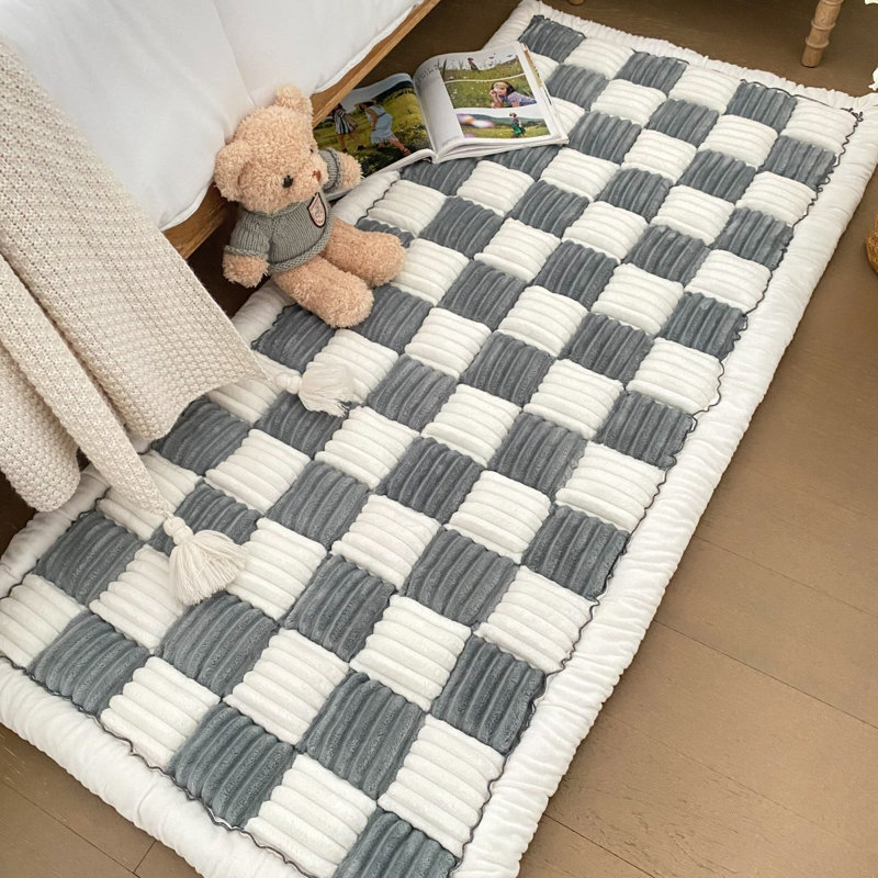  Coussin de siège 23,6 po x 70,9 po Garden Chic, L 70,9 po x P 35,4 po, Gris