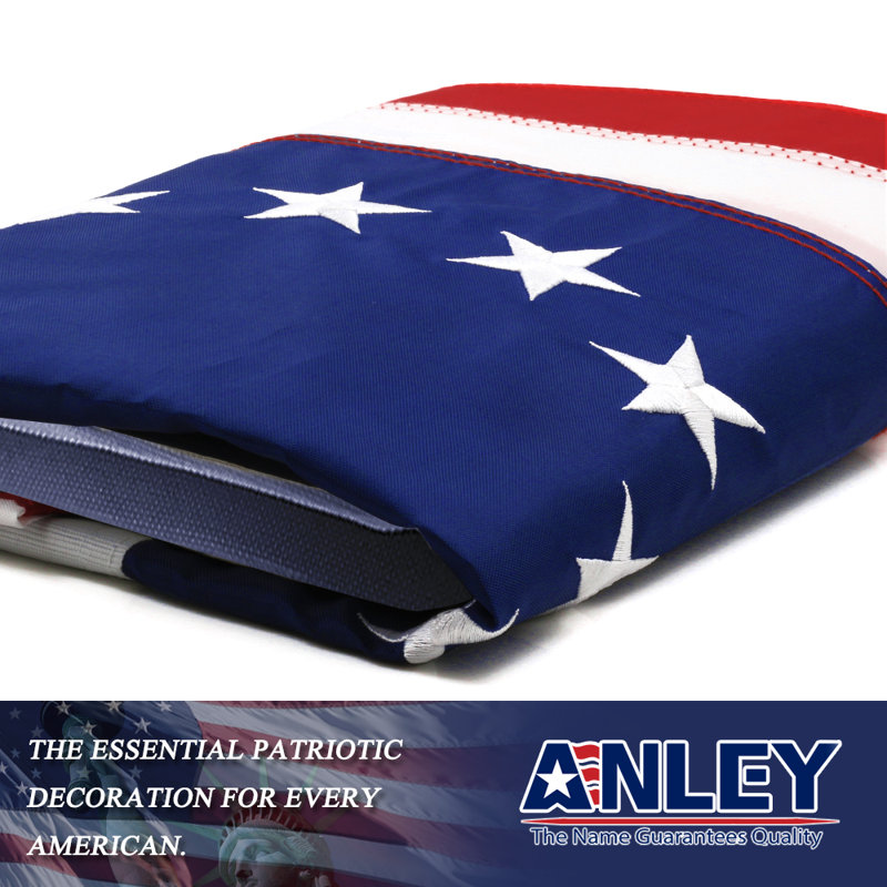 Betsy Ross 2x3 Foot Red White Blue Embroidered Nylon Flag