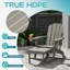 Chaise Adirondack pliante en plastique avec repose-pieds Cait-1864332160