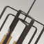 Quitman 4 - Light Buckeye Bronze Geometric Pendant