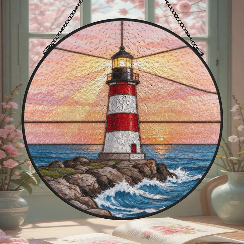 Panneaux de vitrail Sunset, 6,3 x 6,3 po (16 x 16 cm)