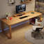 Bureau rectangulaire en bois massif Burlywood-375231279