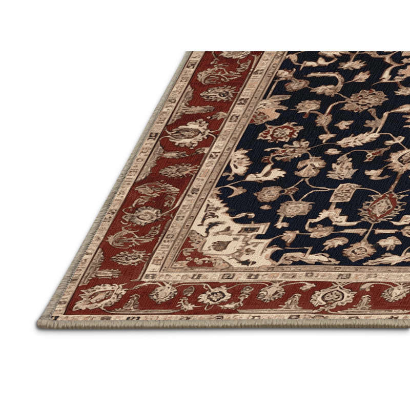 Tapis brun lavable à la machine, Rectangle 7 pi x 9 pi