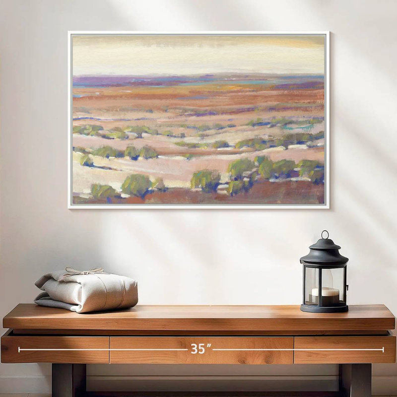 High Desert Pastels I, Cadre flottant blanc, 25 po x 17 po