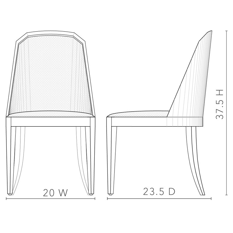Ophelia Upholstered Dining Chair, Burl