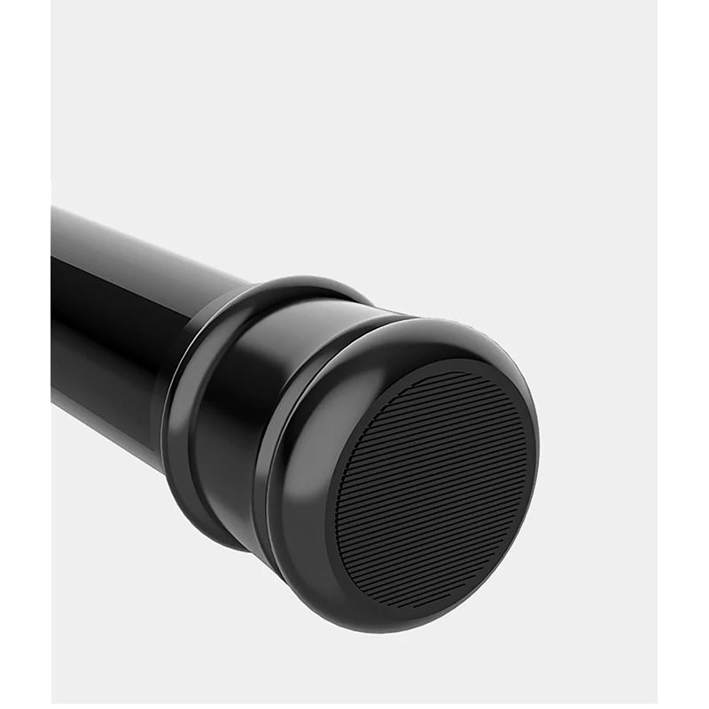 Motohiko Stainless Steel Adjustable Tension Rod, Black, 41" - 76"
