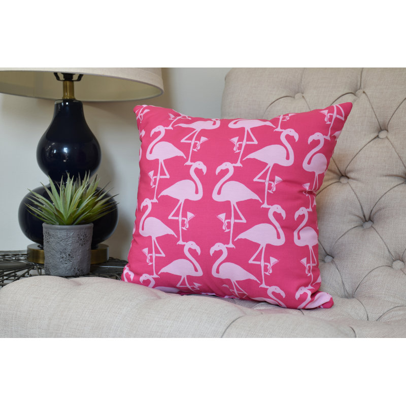 Palm Beach Reversible Throw Pillow, Pink/Light Pink, 18" x 18"