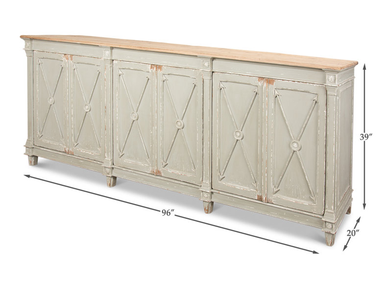 Monarda 96'' W Solid Wood Sideboard