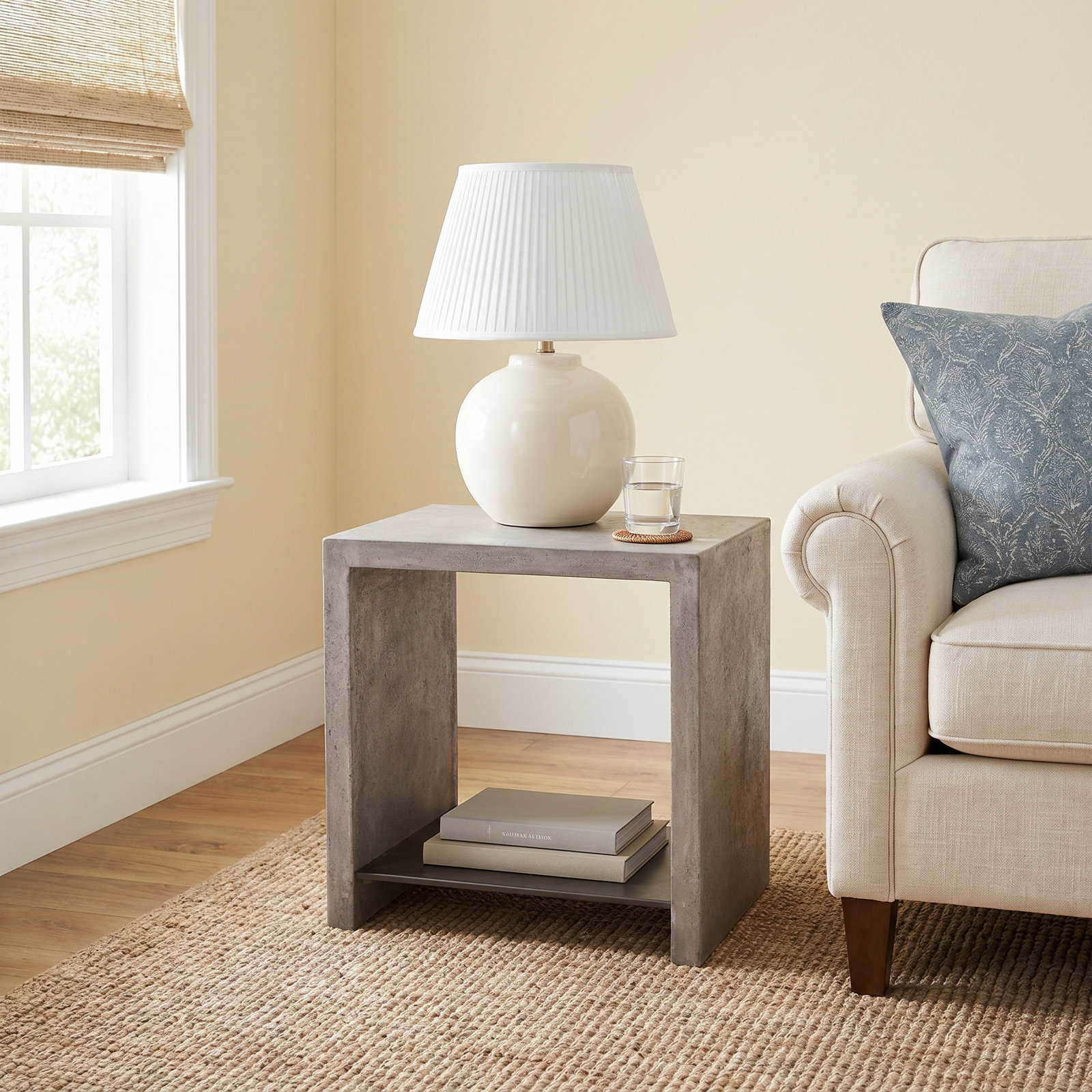 Fabria End Table, Dark Gray