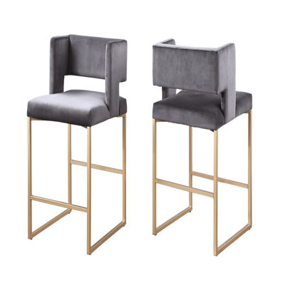 Counter Stool with Metal Frame