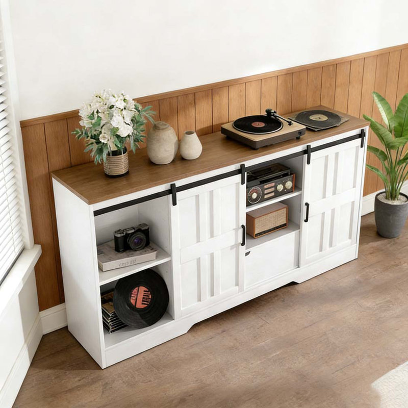 TV Stand for 65 Inch TV, White