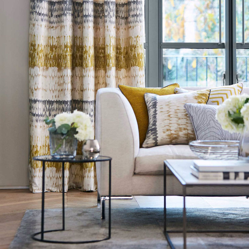 Pontia Fabric, Ochre/Steel