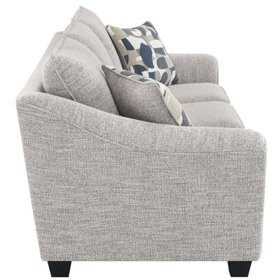 Tomkins Boucle Upholstered Loveseat Light Grey