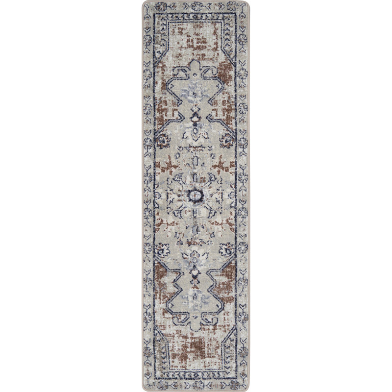 Tapis couleur terre cuite Canyon, Tapis de couloir 2 pi 1 po x 7 pi 8 po