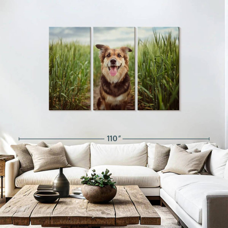 Brampt Dog In The Cornfield, 48" H x 74" W