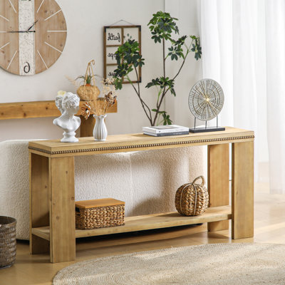 Console 63 "avec étagère de rangement Boho