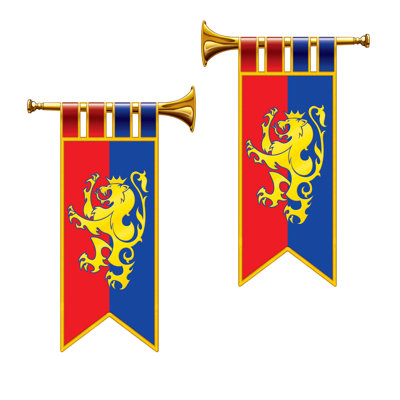 Découpes de trompette Herald - 17 po - paquet de 12