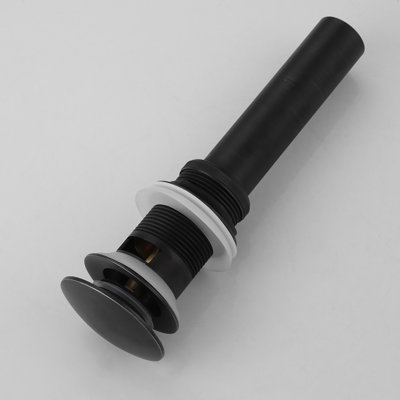 Bonde escamotable en acier inoxydable de 8,46 po SUS304 avec trop-plein pour lavabo de salle de bain