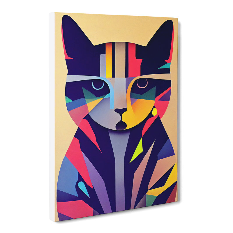 Cat Abstract Vol.4 - Wrapped Canvas, 60cm H x 40cm W x 3cm D