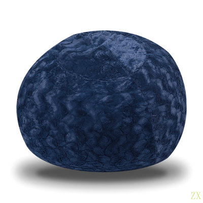 Fauteuil à billes en fausse fourrure, chaise longue en tissu confortable et extensible pour enfants et adultes avec housse facile à nettoyer, siège en fausse fourrure confortable pour les chambres à coucher, rembourré de mousse à mémoire de forme.