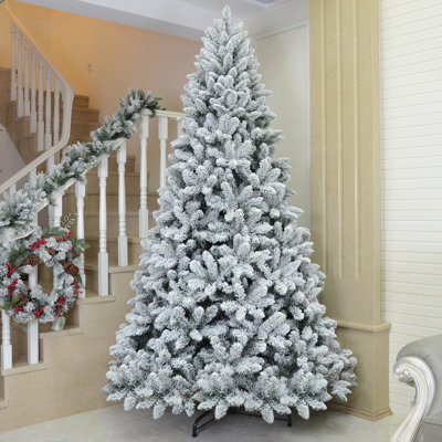 Snow Flocked Fake Christmas Tree with