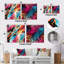 Cylin - Ensemble de 2 carrés à motif abstrait en métal-102678288