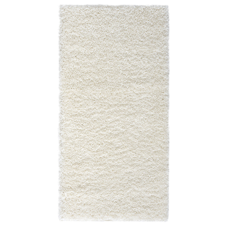 Shaggy Lush cream  Rug, Rectangle 70 x 140cm