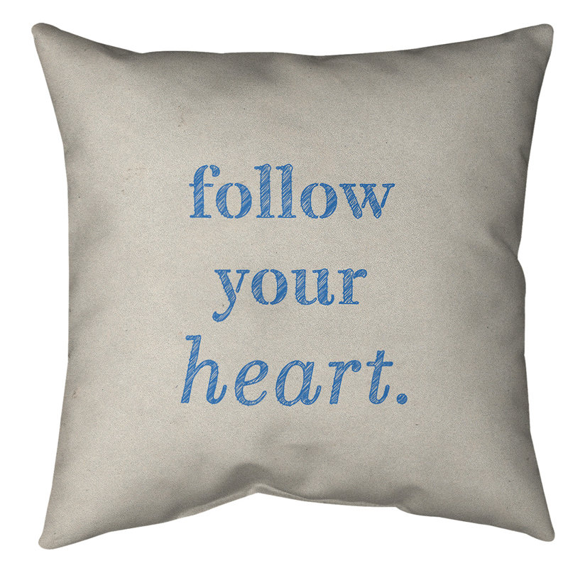 Coussin de sol, 28 po x 28 po, Blanc / Bleu