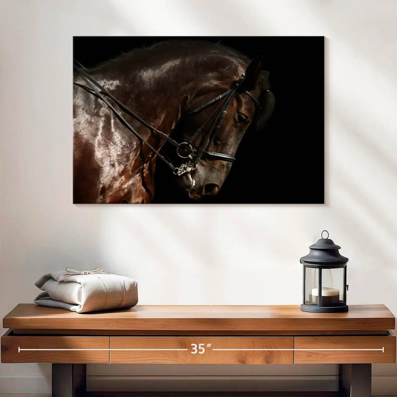 Brampt Bridled Horse, 8" H x 12" W