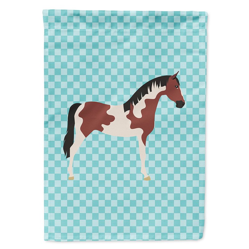 Double Sided 15'' H x 11'' W Polyester Animal Garden Flag, Blue